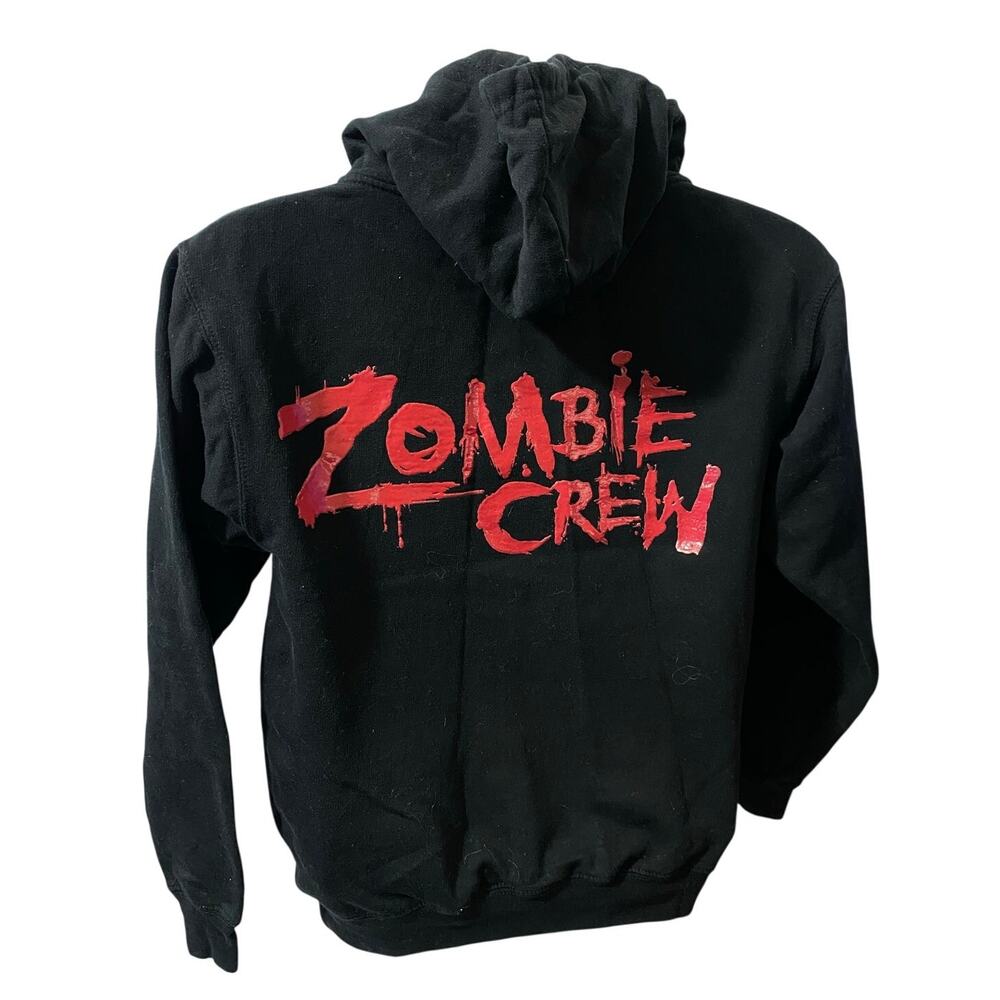 UNIVERSAL STUDIOS HHN 2012 HOODIE — Zombie Crew Zip Up Sweatshirt Small